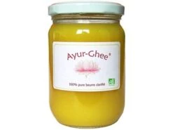 Ayur-Ghee (Beurre Clarifié) 100% Bio 225gr - Bien-être & Compléments Alimentaires Ayurvédiques