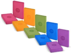 Lot de 6 Blocs de Yoga en EVA Non Toxique - 30 x 20 x 5 cm | Accessoire Yoga et Associations