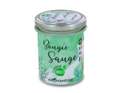 Bougie Sauge Bio 150g - Encens Naturel pour Méditation et Purification