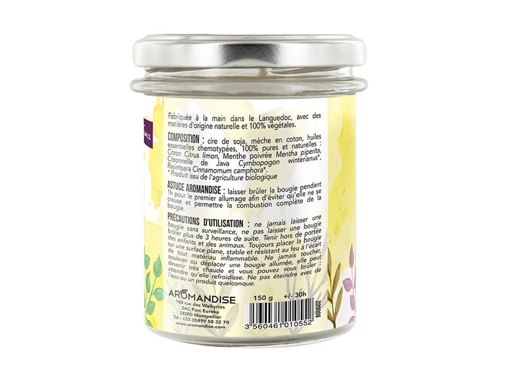 Bougie Tonus 150g - Encens Naturel pour Méditation et Relaxation 6 Bougie Tonus 150g - Encens Naturel pour Méditation et Relaxation – Image 6