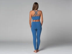 Brassière de Yoga Glamour en Coton Bio - Bleu - Taille XS (36) -CHIN MUDRA Soldes brassiere de yoga glamour bio 16352420966177d0700a7ad
