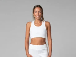 Brassière de Yoga Sport en Coton Bio - Blanc - Taille XS | Confort et Soutien Optimal -CHIN MUDRA Soldes brassiere de yoga sport bio 163515502161767c4d64d3f