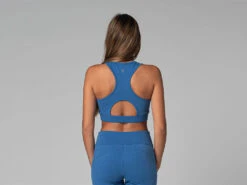 Brassière de Yoga Sport en Coton Bio - Bleu - Taille XS/36 | Confort et Soutien Optimal -CHIN MUDRA Soldes brassiere de yoga sport bio 163516310961769be52a4f9