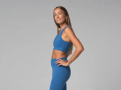 Brassière de Yoga Sport en Coton Bio - Bleu - Taille XS/36 | Confort et Soutien Optimal -CHIN MUDRA Soldes brassiere de yoga sport bio 163516313361769bfd268f3