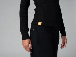 Cache Cœur - Bio Noir Noir XS - 36 | Vêtements de Yoga Femme en Coton Bio -CHIN MUDRA Soldes cache coeur bio 16351749846176ca488f265