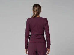 Cache Cœur Bio Prune - Vêtement de Yoga Femme en Coton Bio - Taille XS 36 11 Cache Cœur Bio Prune - Vêtement de Yoga Femme en Coton Bio - Taille XS 36 -CHIN MUDRA Soldes cache coeur bio 1635850714618119da41429