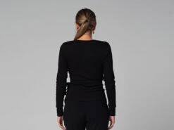 Cache Cœur - Bio Noir Noir XS - 36 | Vêtements de Yoga Femme en Coton Bio -CHIN MUDRA Soldes cache coeur bio 163585081161811a3ba3ccb