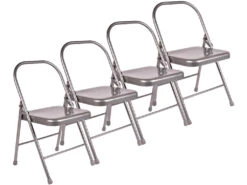 Chaise De Yoga 2 Barres Haute Grise Lot De 4 - Lot Complet pour Associations et Yoga