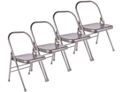 Chaise De Yoga Standard 1 Barre Grise Lot De 4 - Lot Complet pour Associations et Cours de Yoga