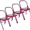 Chaise De Yoga Standard 1 Barre Prune - Lot De 4 | Idéal pour Associations & Cours de Yoga