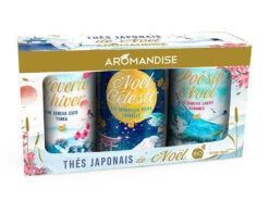 Coffret Thés Japonais De Noël - Assortiment Premium 60g + 80g + 80g - Idée Cadeau Parfaite