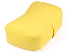 Coussin Rectangulaire Bio Jaune Pastel - Coussins de Méditation Confortables