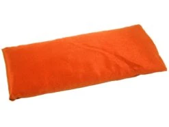 Coussinet Pour Les Yeux en Soie Naturelle & Lin Bio - Orange Safran | Accessoire de Méditation Confortable