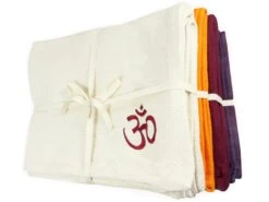 Couverture de Yoga 100% Coton Bio 150cm x 200cm Safran - Accessoire de Yoga Écologique