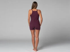 Débardeur Femme Côtelé Prune - Coton Bio - Taille XS (36) - Vêtements de Yoga -CHIN MUDRA Soldes debardeur femme cotele 16358423666180f93e30a50