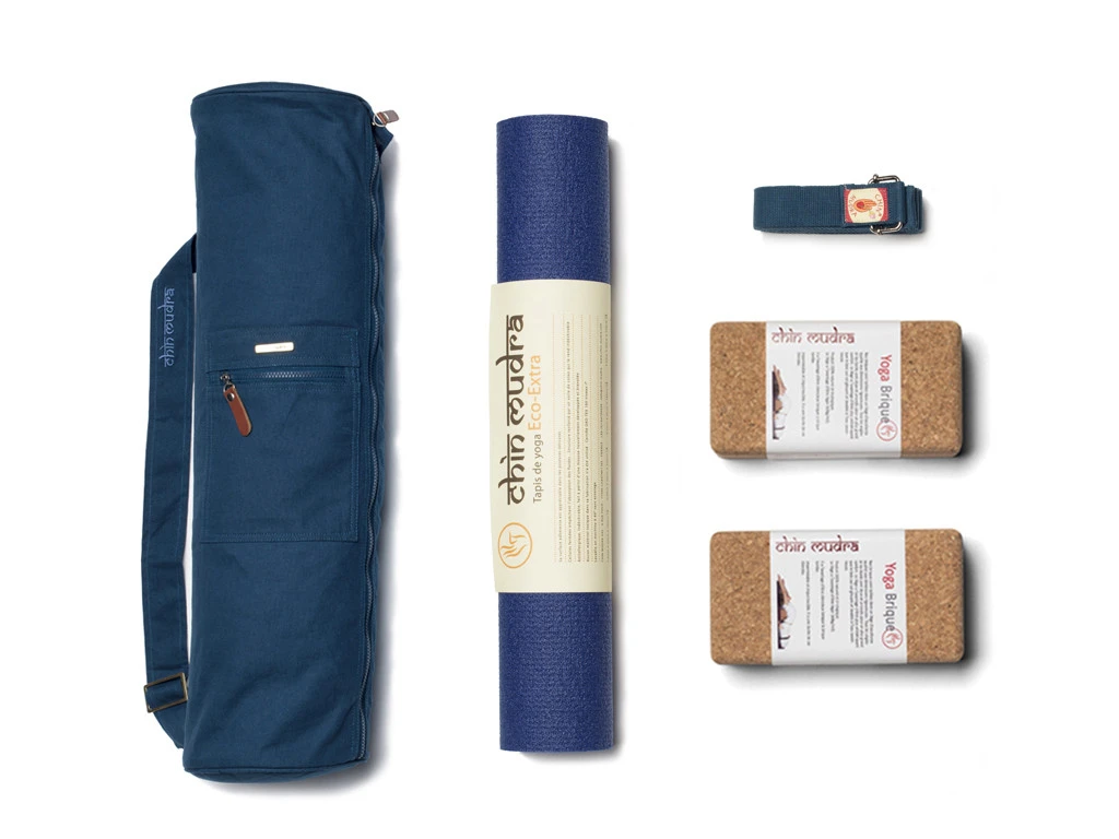 Kit Extra Mat 2.8mm Bleu Marine - Tapis de Yoga Antidérapant 1 Kit Extra Mat 2.8mm Bleu Marine - Tapis de Yoga Antidérapant