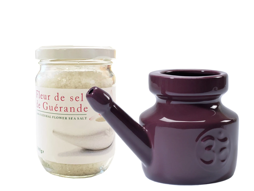 Kit Lota 400ml Et Fleur De Sel Prune - Lota, Neti Pot, Gratte Langue - Bien-être 1 Kit Lota 400ml Et Fleur De Sel Prune - Lota, Neti Pot, Gratte Langue - Bien-être