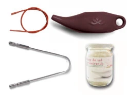 Kit Lota Jala Neti Complet en Porcelaine Prune 250 ml - Bien-être et Hygiène Nasale