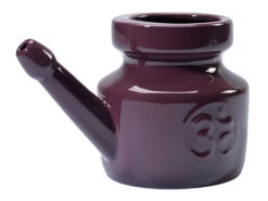Kit Lota Jala Neti Complet en Porcelaine Prune 400 Ml - Bien-être & Purification Nasale -CHIN MUDRA Soldes kit lota jala neti complet porcelaine prune 163594178261827d965b342
