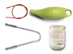 Kit Lota Jala Neti Complet en Porcelaine Vert Amande 250 ml - Bien-être et Hygiène Nasale