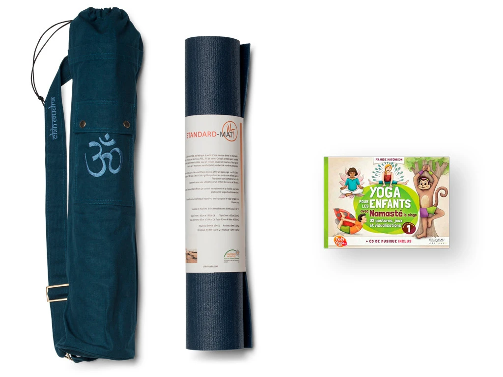 Kit Standard 3mm Enfant Bleu - Tapis de Yoga pour Enfants | Confort et Durabilité 1 Kit Standard 3mm Enfant Bleu - Tapis de Yoga pour Enfants | Confort et Durabilité
