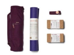 Kit Standard Mat 3mm Couleur Violet - Tapis de Yoga Léger et Résistant