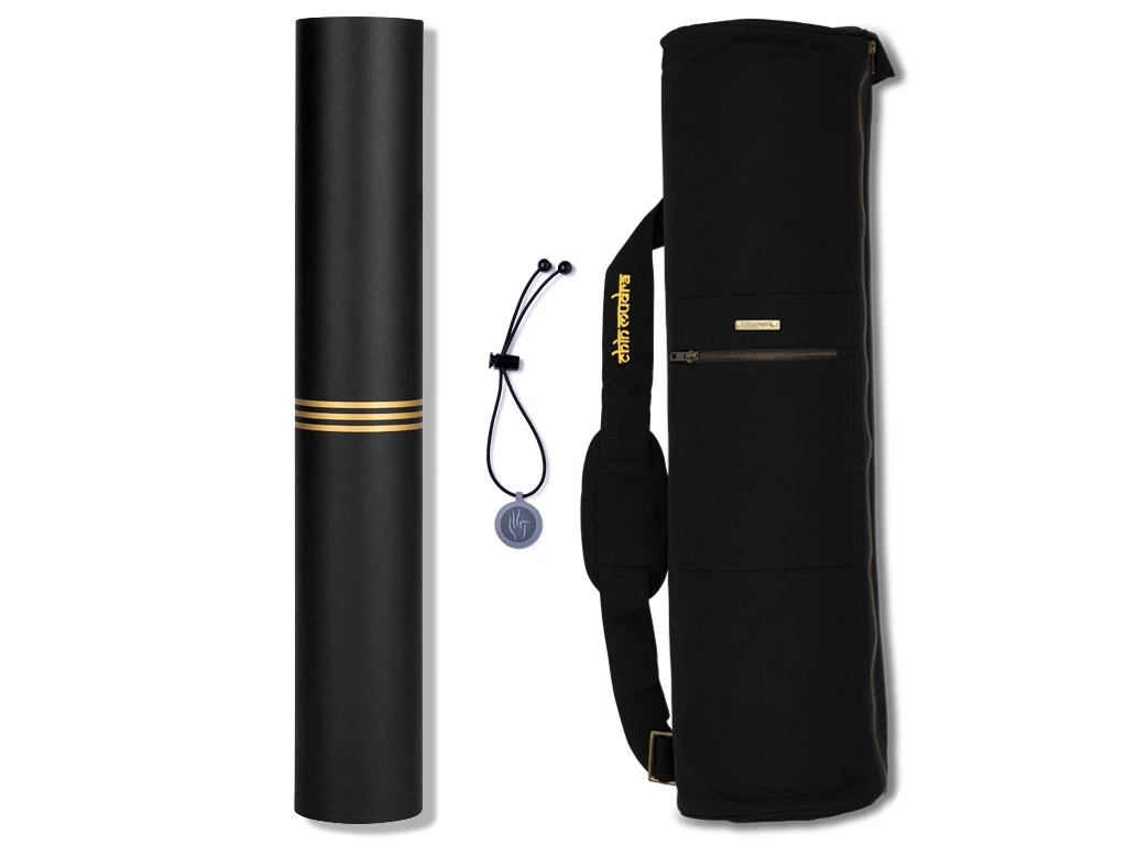 Kit Yoga Shiva Moon Noir - Ensemble Complet pour une Séance de Yoga Confortable 1 Kit Yoga Shiva Moon Noir - Ensemble Complet pour une Séance de Yoga Confortable