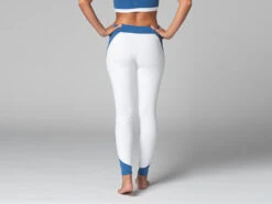 Legging De Yoga Bi-colore Bio Blanc XS - 36 | Vêtements de Yoga Femme en Coton Bio -CHIN MUDRA Soldes legging de yoga bi colore bio 16358497396181160bdd32f