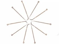 Lot De 10 Grattes Langue Ayurvedique 100% Cuivre - Hygiène Buccale Naturelle - Pour Associations et Yoga