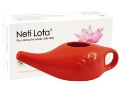 Lota en Porcelaine Émaillée 250ml - Piment Rouge | Bien-être & Hygiène Nasale