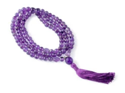Mala 108 Perles 8mm Améthyste | Collier de Méditation | Support Spirituel