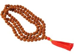 Mala 108 Perles 8mm Rudraksha - Support de Méditation Authentique