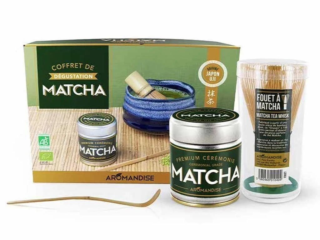 Matcha Cérémonie - Coffret Dégustation Premium pour Bien-être | Tisanes et Thés 2 Matcha Cérémonie - Coffret Dégustation Premium pour Bien-être | Tisanes et Thés – Image 2