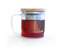 Mug En Verre Avec Filtre Et Couvercle 0,35L - Idéal pour Tisanes et Thés - Bien-être