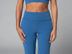 Pantalon de Yoga Femme Confort en Coton Bio - Bleu - Taille XS (36) -CHIN MUDRA Soldes pantalon de yoga femme confort bio 16351785826176d856891df