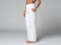 Pantalon de Yoga Femme Confort en Coton Bio - Blanc - Taille XS (36) 13 Pantalon de Yoga Femme Confort en Coton Bio - Blanc - Taille XS (36) -CHIN MUDRA Soldes pantalon de yoga femme confort bio 1635848405618110d5e0d76
