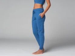 Pantalon de Yoga Femme Jogg en Coton Bio - Bleu - Taille XS (36) -CHIN MUDRA Soldes pantalon de yoga femme jogg bio 163584792661810ef6d916c