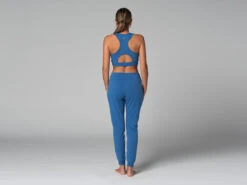 Pantalon de Yoga Femme Jogg en Coton Bio - Bleu - Taille XS (36) -CHIN MUDRA Soldes pantalon de yoga femme jogg bio 163584794661810f0a0d17b