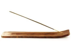 Porte Encens Indien Grande Gondole en Bois - 33 x 4 cm - Méditation et Relaxation