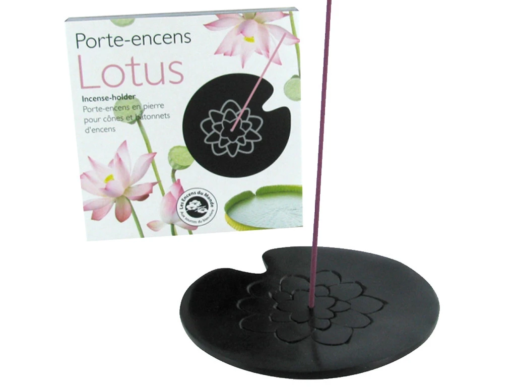 Porte Encens Lotus Ø 10 Cm - Encens et Résines Naturelles pour Méditation 2 Porte Encens Lotus Ø 10 Cm - Encens et Résines Naturelles pour Méditation – Image 2