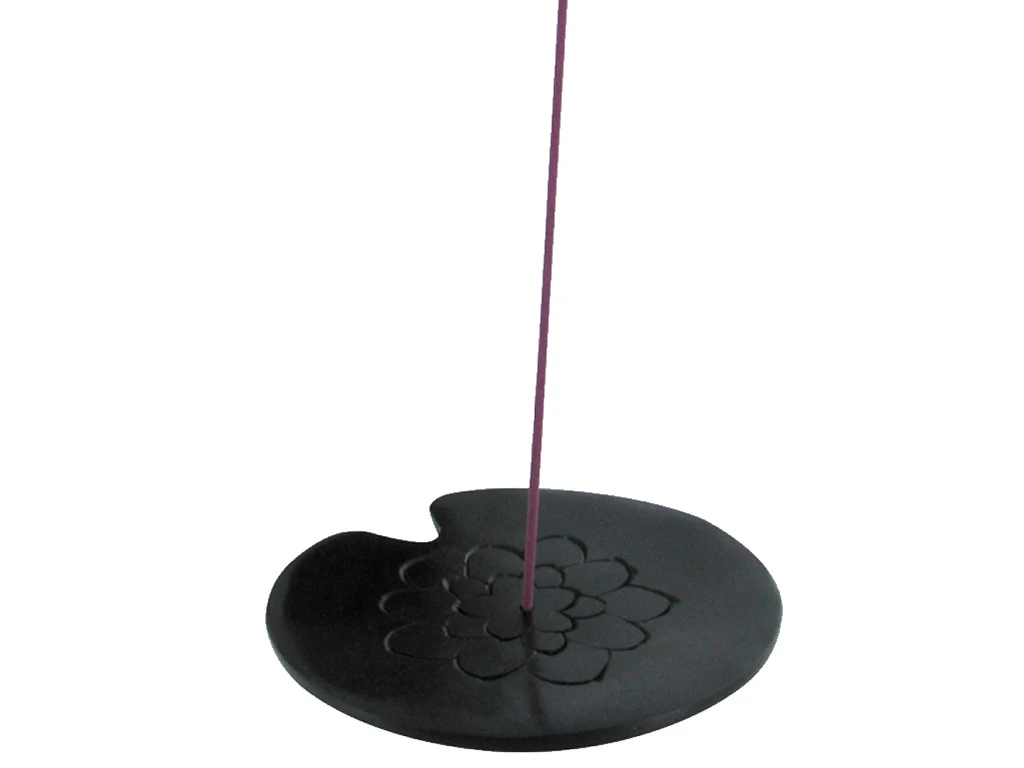 Porte Encens Lotus Ø 10 Cm - Encens et Résines Naturelles pour Méditation 1 Porte Encens Lotus Ø 10 Cm - Encens et Résines Naturelles pour Méditation