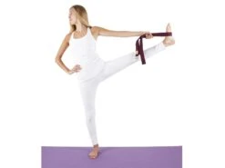 Sangle de Yoga en Coton Bio Bouclé Rectangulaire Blanche - Accessoire Yoga Écologique -CHIN MUDRA Soldes sangle de yoga coton bio boucle rectangulaire blanche 5b8dc8e92d1b0