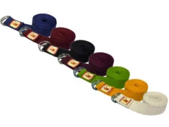 Sangles Boucle 1/2 Lune - Lot de 6 pour Yoga et Associations | 100% Bio