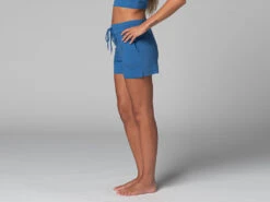Short De Yoga Cool - Bio Bleu Bleu XS - 36 | Vêtements de Yoga Femme en Coton Bio -CHIN MUDRA Soldes short de yoga cool bio 1635846406618109067e448