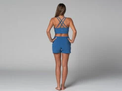Short De Yoga Cool - Bio Bleu Bleu XS - 36 | Vêtements de Yoga Femme en Coton Bio -CHIN MUDRA Soldes short de yoga cool bio 1635846464618109405f387