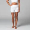Short De Yoga Slim en Coton Bio - Blanc - Taille XS (36) - Vêtements de Yoga Femme -CHIN MUDRA Soldes short de yoga slim bio 16358456606181061c87ff0