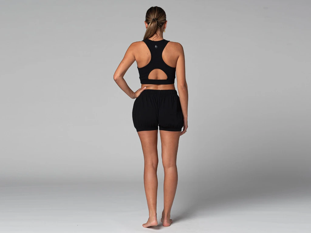 Short Femme Traditionnel Iyengar en Coton Bio - Noir Taille XS 36 7 Short Femme Traditionnel Iyengar en Coton Bio - Noir Taille XS 36 – Image 7