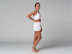 Short Femme Traditionnel Iyengar en Coton Bio - Blanc Taille XS/36 -CHIN MUDRA Soldes short femme traditionnel iyengar bio 16358449326181034402db6
