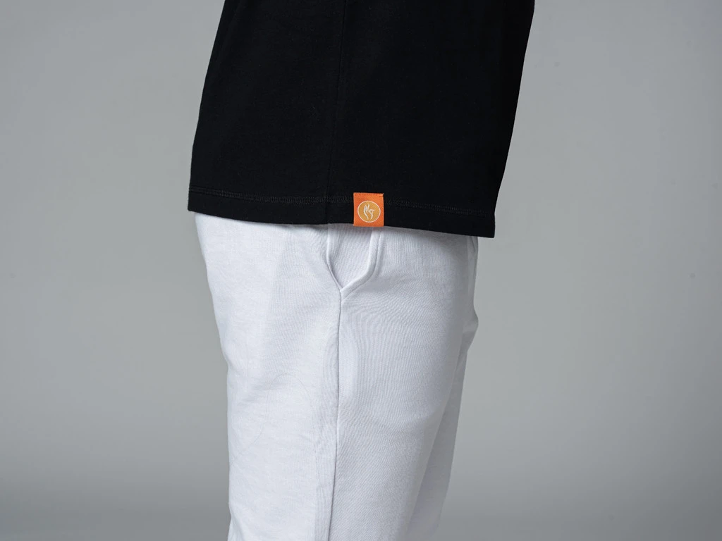 T-Shirt TAPAN 3 Boutons 100% Coton Bio Noir - Vêtements de Yoga Homme - Taille S (38/40) 9 T-Shirt TAPAN 3 Boutons 100% Coton Bio Noir - Vêtements de Yoga Homme - Taille S (38/40) – Image 9