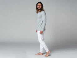 T-Shirt TAPAN 3 Boutons 100% Coton Bio Gris Homme - Taille S 38/40 | Vêtements de Yoga Écologiques -CHIN MUDRA Soldes t shirt tapan 3 boutons 100 bio 16353411676179536fae12e